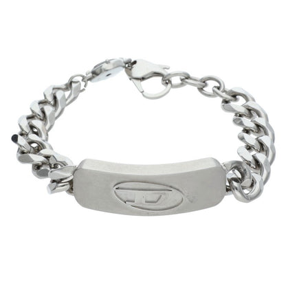 DIESEL Curb D Steel Cuban Chain Bracelet Size ONE SIZE