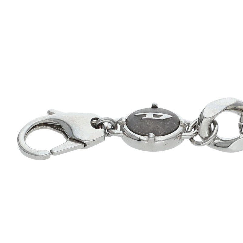 DIESEL Curb D Steel Cuban Chain Bracelet Size ONE SIZE