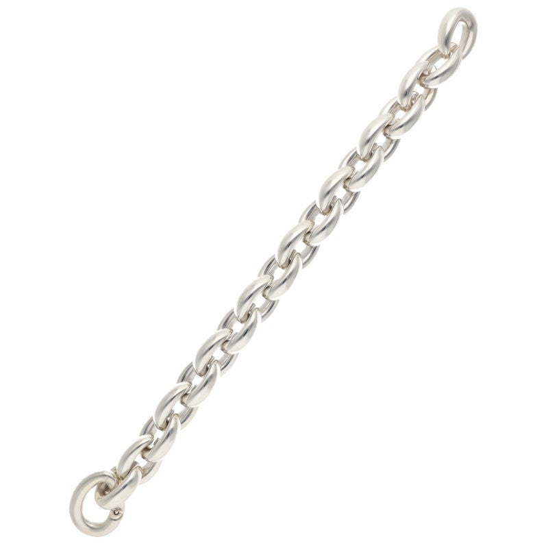 HERMES Acrobat GM Sterling Silver Bracelet Size ONE SIZE