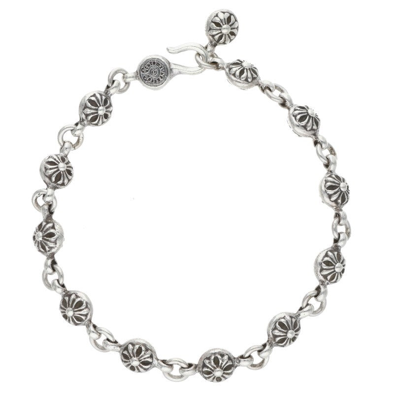 Chrome Hearts #1 Cross Ball Silver Bracelet Size ONE SIZE