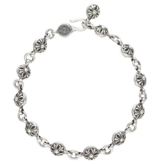 Chrome Hearts #1 Cross Ball Silver Bracelet Size ONE SIZE
