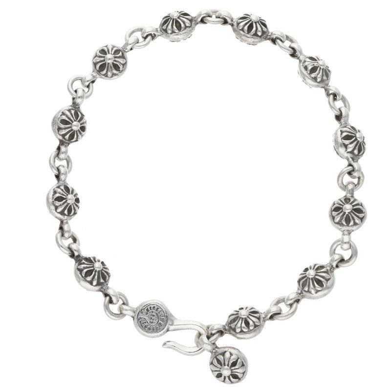 Chrome Hearts #1 Cross Ball Silver Bracelet Size ONE SIZE