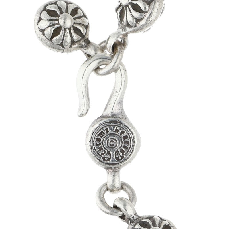 Chrome Hearts #1 Cross Ball Silver Bracelet Size ONE SIZE