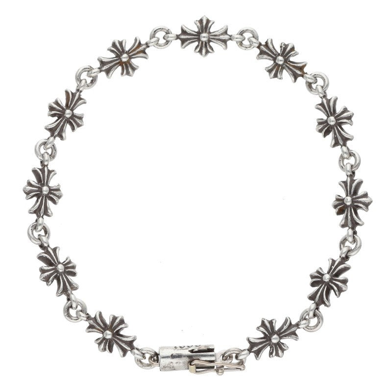 Chrome Hearts Tiny ECH Plus Silver Bracelet Size 11LINK