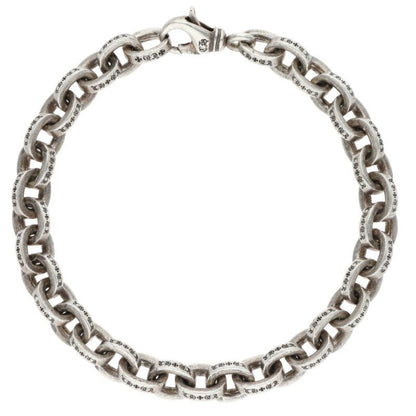Chrome Hearts Large Paper Chain Silver Bracelet Size 8INCH
