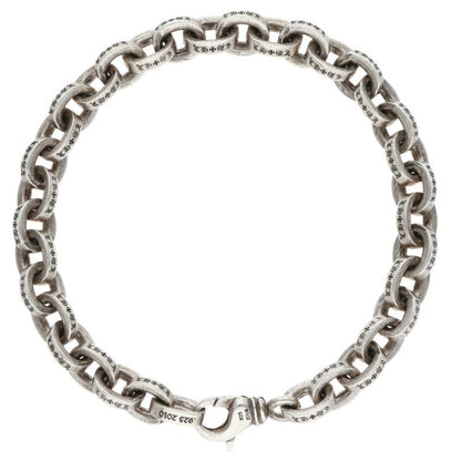 Chrome Hearts Large Paper Chain Silver Bracelet Size 8INCH