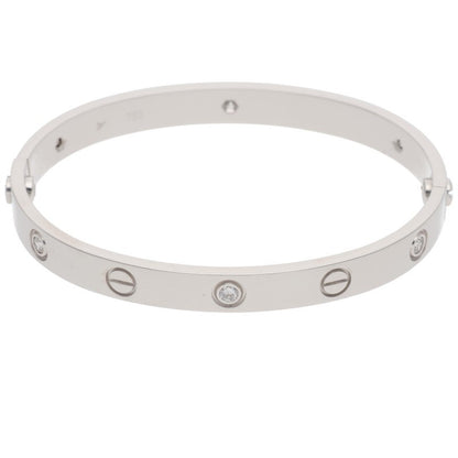 Cartier LOVE BRACELET 18K WG 6P Diamond Size ONE SIZE