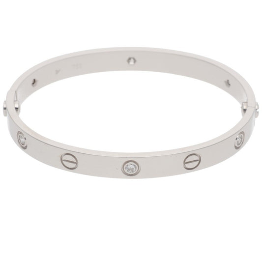 Cartier LOVE BRACELET 18K WG 6P Diamond Size ONE SIZE
