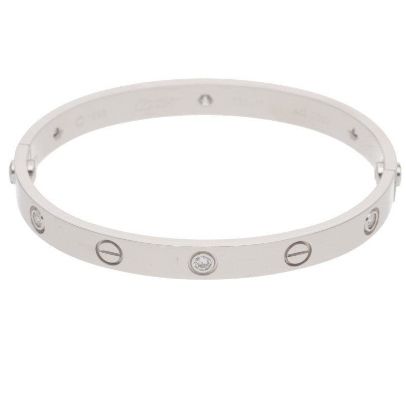 Cartier LOVE BRACELET 18K WG 6P Diamond Size ONE SIZE