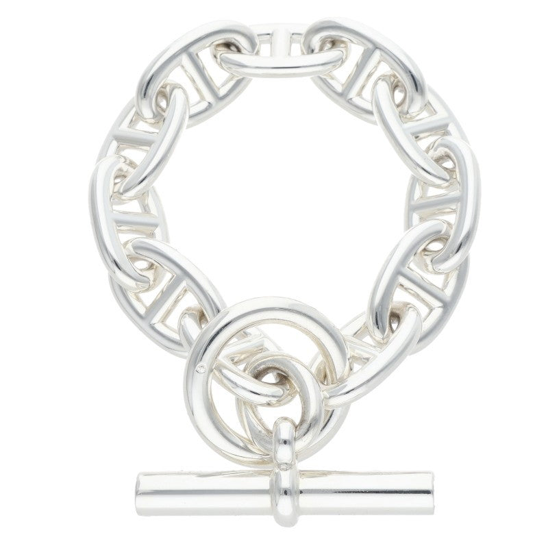 HERMES Chaine d'Ancre TGM Sterling Silver Size ONE SIZE