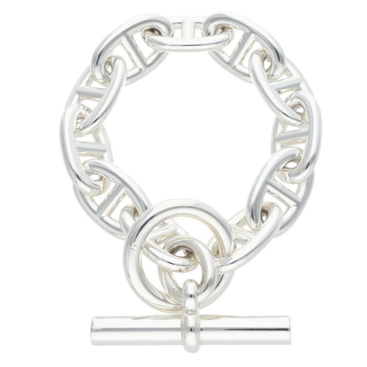 HERMES Chaine d'Ancre TGM Sterling Silver Size ONE SIZE