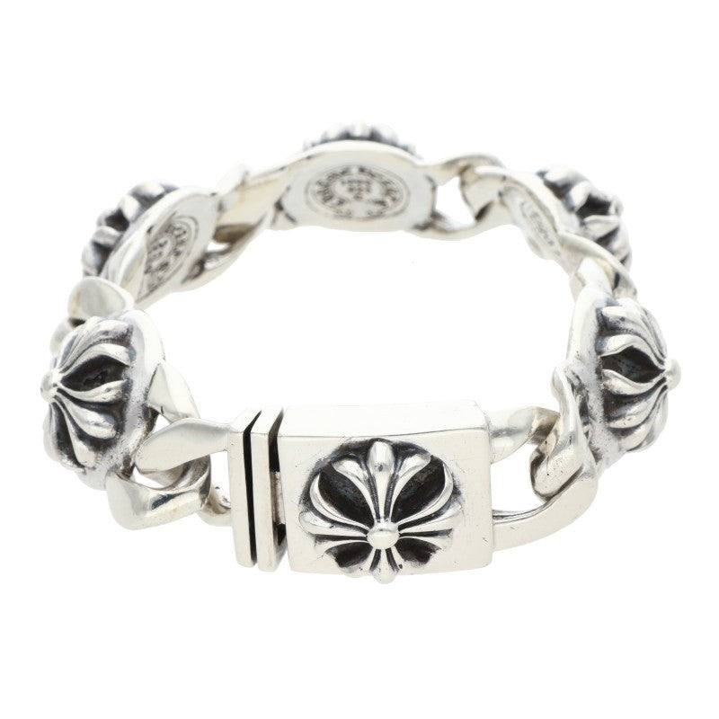 Chrome Hearts Cross Link Silver Bracelet Size ONE SIZE