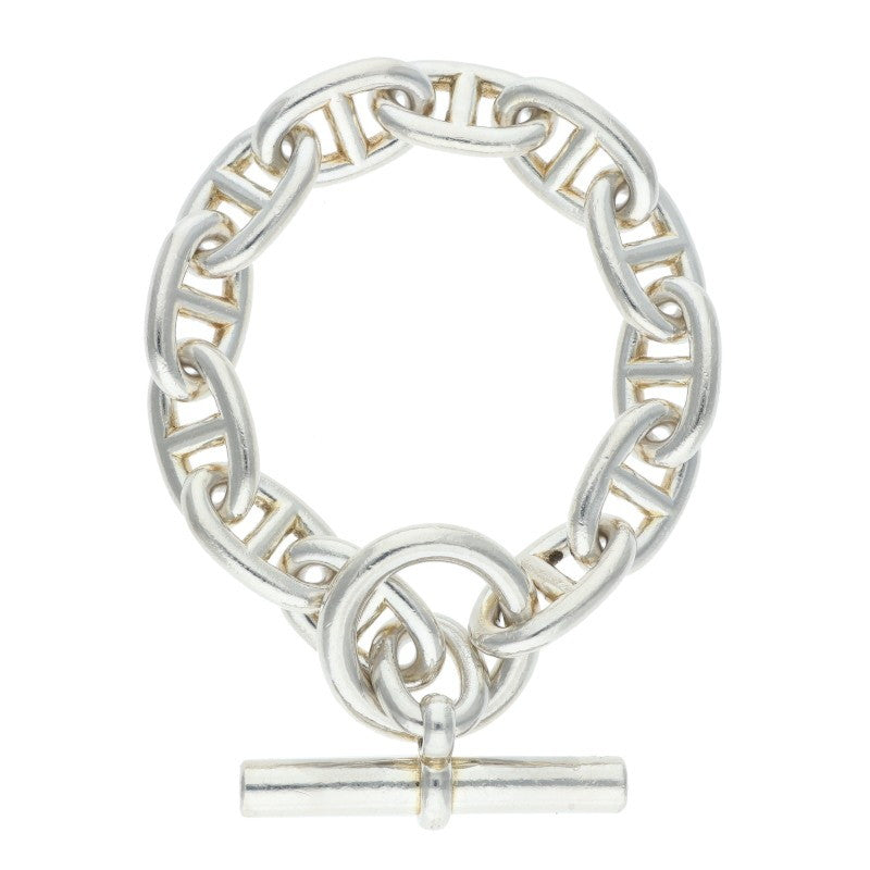 HERMES Chaine d'Ancre TGM Silver Bracelet Size ONE SIZE