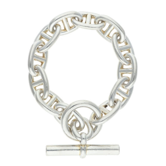 HERMES Chaine d'Ancre TGM Silver Bracelet Size ONE SIZE