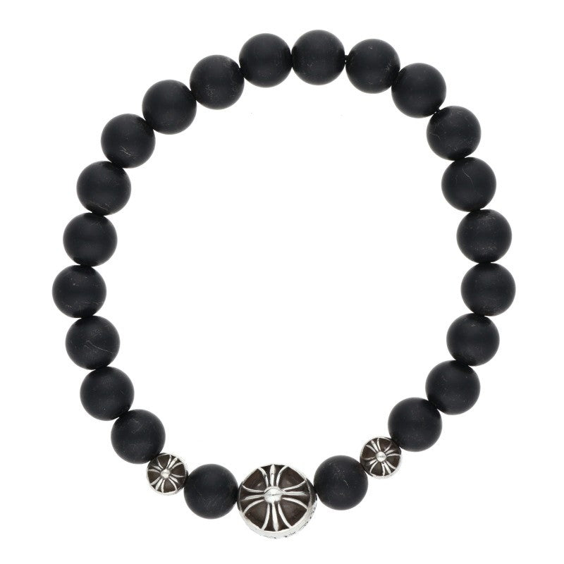 Chrome Hearts 8mm Onyx Bead Bracelet Size ONE SIZE