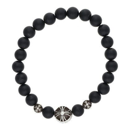 Chrome Hearts 8mm Onyx Bead Bracelet Size ONE SIZE