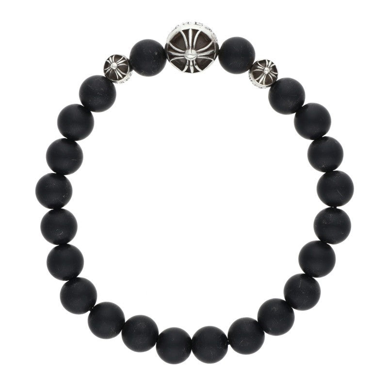 Chrome Hearts 8mm Onyx Bead Bracelet Size ONE SIZE