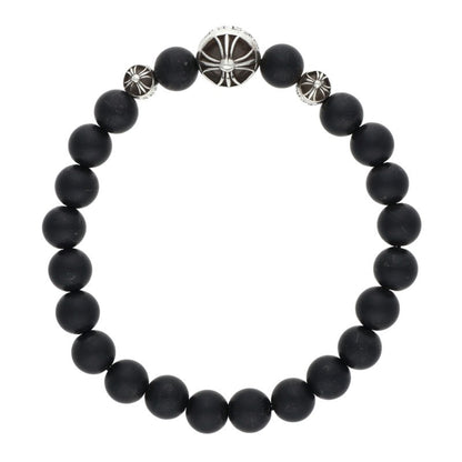 Chrome Hearts 8mm Onyx Bead Bracelet Size ONE SIZE