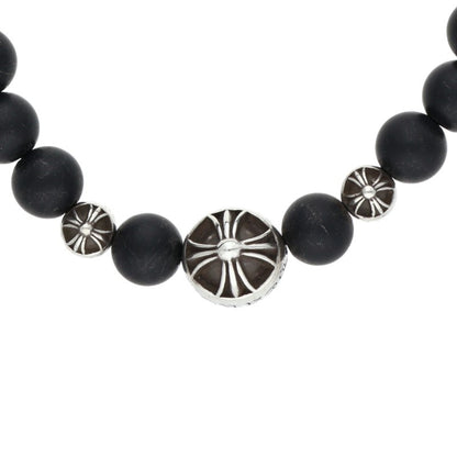Chrome Hearts 8mm Onyx Bead Bracelet Size ONE SIZE
