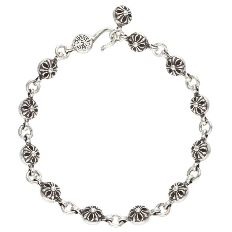 Chrome Hearts Cross Ball Silver Bracelet Size ONE SIZE