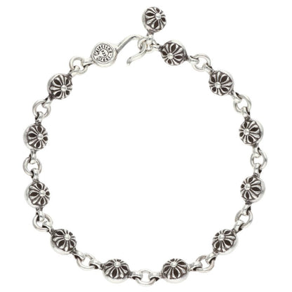 Chrome Hearts Cross Ball Silver Bracelet Size ONE SIZE