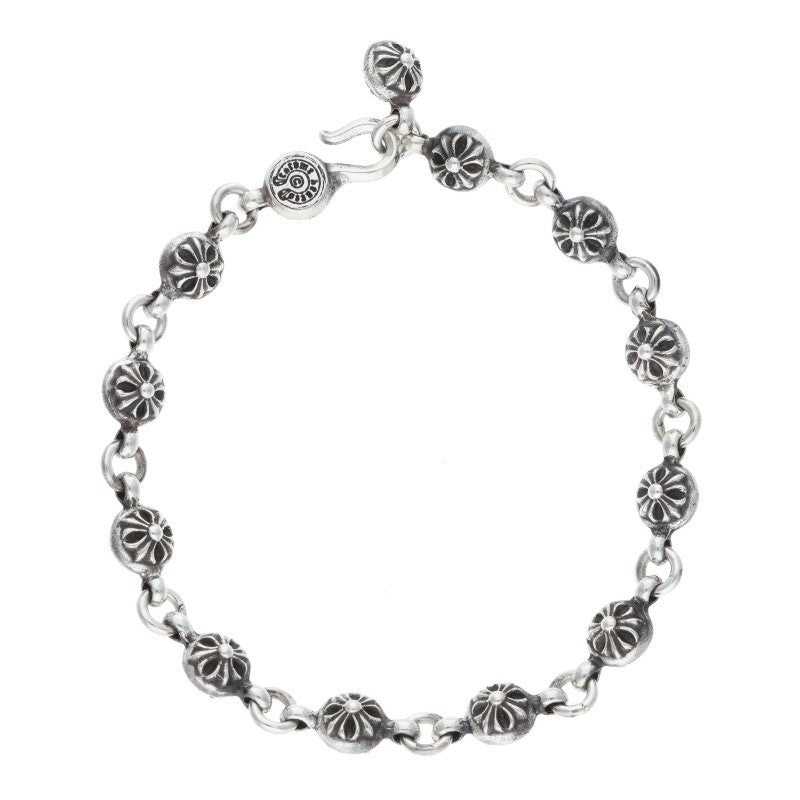 Chrome Hearts #1 Crossball Silver Bracelet Size ONE SIZE