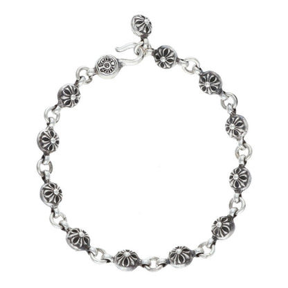 Chrome Hearts #1 Crossball Silver Bracelet Size ONE SIZE