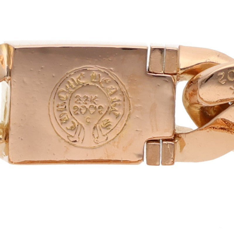 Chrome Hearts 22K Pave Diamond Gold Bracelet Size 15LINK