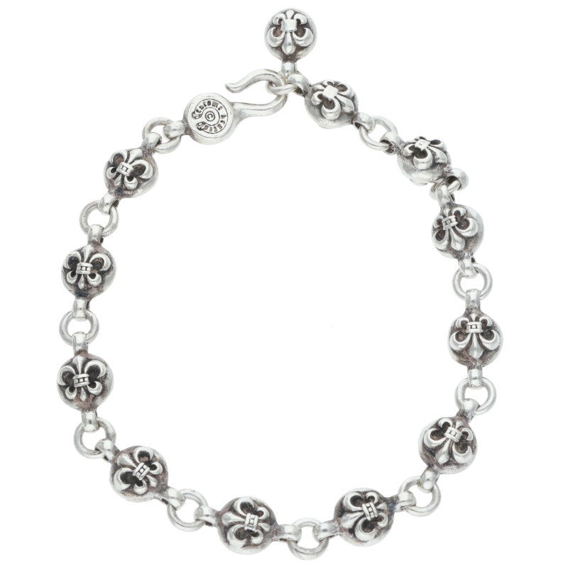 Chrome Hearts #1BS Fleur Ball Silver Bracelet Size ONE SIZE