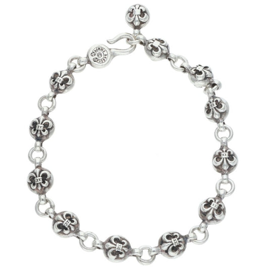 Chrome Hearts #1BS Fleur Ball Silver Bracelet Size ONE SIZE