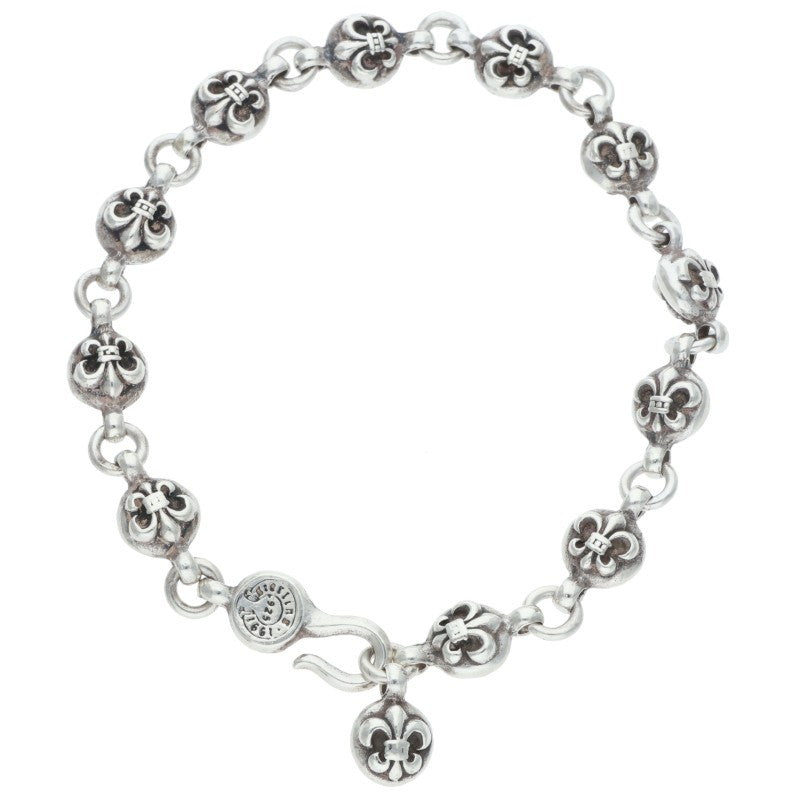 Chrome Hearts #1BS Fleur Ball Silver Bracelet Size ONE SIZE