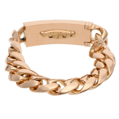 Chrome Hearts 22K Dagger Pave Dia Gold Bracelet Size 13LINK