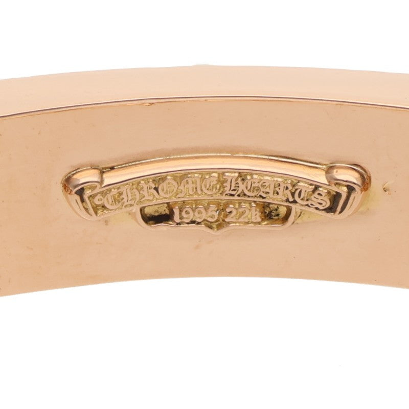 Chrome Hearts 22K Dagger Pave Dia Gold Bracelet Size 13LINK
