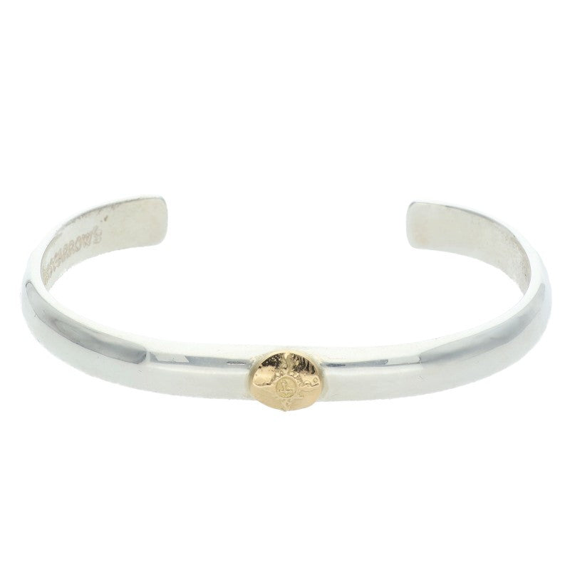 FIRST ARROWs K18 Silver Plain Bangle Multi Size ONE SIZE