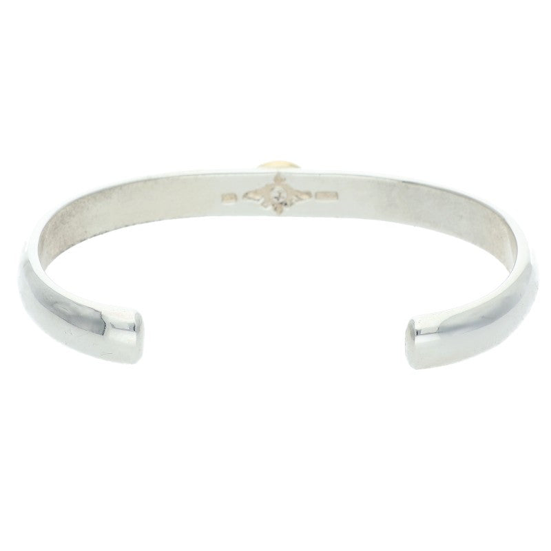 FIRST ARROWs K18 Silver Plain Bangle Multi Size ONE SIZE