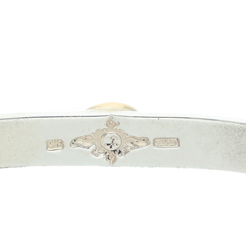 FIRST ARROWs K18 Silver Plain Bangle Multi Size ONE SIZE