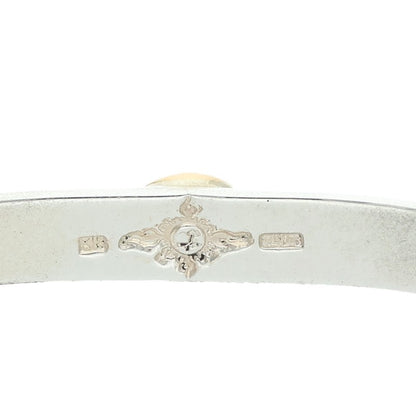 FIRST ARROWs K18 Silver Plain Bangle Multi Size ONE SIZE