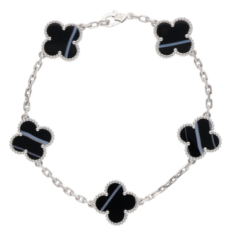 VANCLEEF & ARPELS Vintage Alhambra 5P Onyx Size ONE SIZE