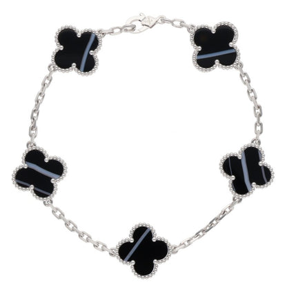 VANCLEEF & ARPELS Vintage Alhambra 5P Onyx Size ONE SIZE