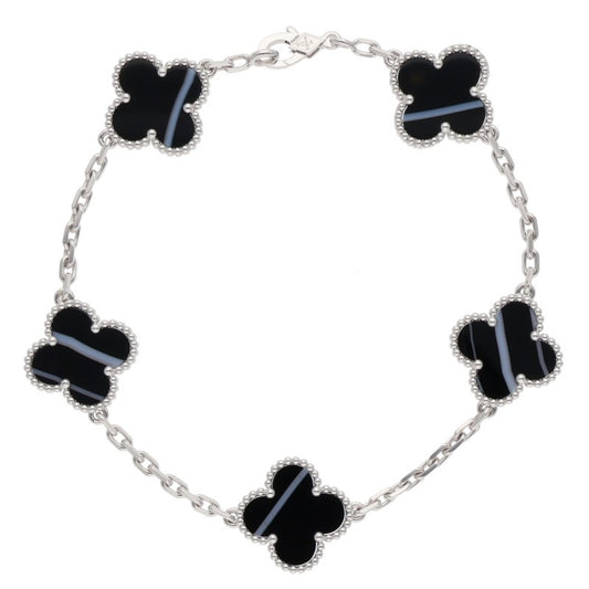 VANCLEEF & ARPELS Vintage Alhambra 5P Onyx Size ONE SIZE