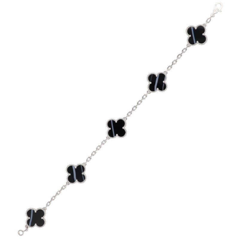 VANCLEEF & ARPELS Vintage Alhambra 5P Onyx Size ONE SIZE