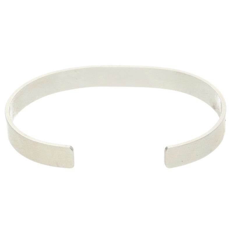 TADY & KING Flat Apollo Silver Bangle Size L