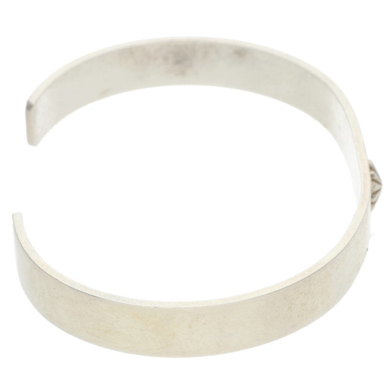 TADY & KING Flat Apollo Silver Bangle Size L