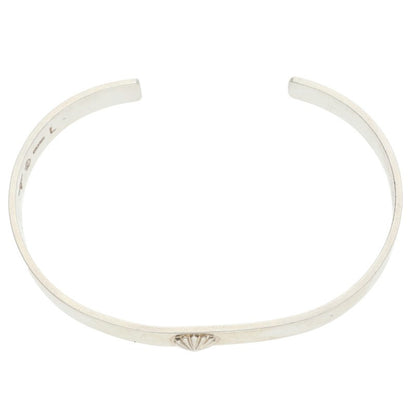 TADY & KING Flat Apollo Silver Bangle Size L