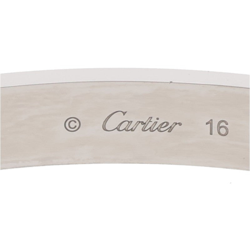 Cartier 18K WG Pave Diamond Love Bracelet Size ONE SIZE