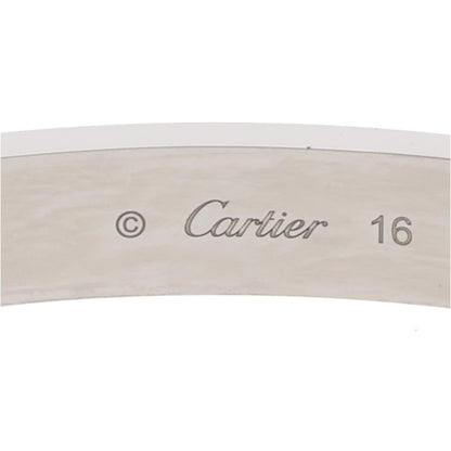Cartier 18K WG Pave Diamond Love Bracelet Size ONE SIZE