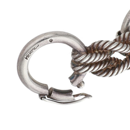 HERMES Audierne Silver Bracelet Size ONE SIZE