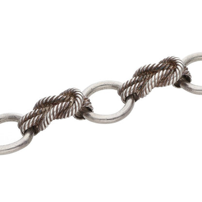 HERMES Audierne Silver Bracelet Size ONE SIZE