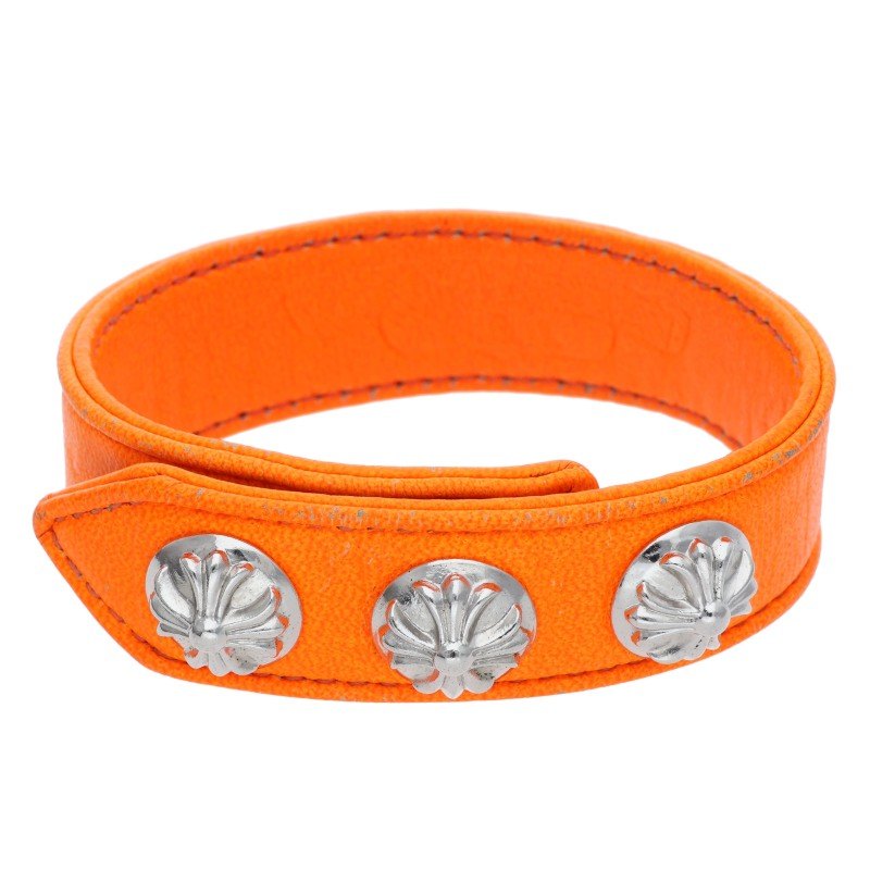 Chrome Hearts Crossball 3BTN 2SNP Leather Size ONE SIZE