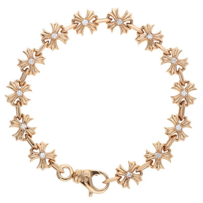 Chrome Hearts 22K CH X Link Diamond Bracelet Size 13LINK